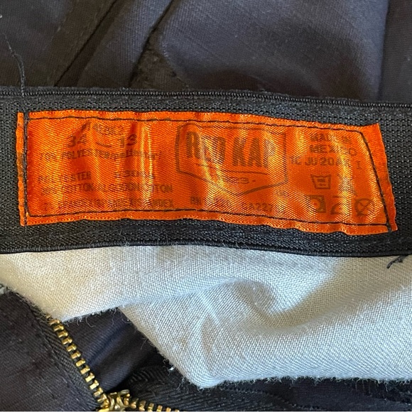 Red Kap Black Utility Work Crew Shorts Side Pocket, size 34 - Picture 6 of 6